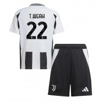 Juventus Timothy Weah #22 Fußballbekleidung Heimtrikot Kinder 2024-25 Kurzarm (+ kurze hosen)